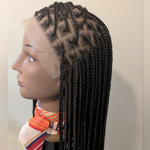 Gorgeous Lace Frontal Knotless Braided Wig - Picture 4 of 16